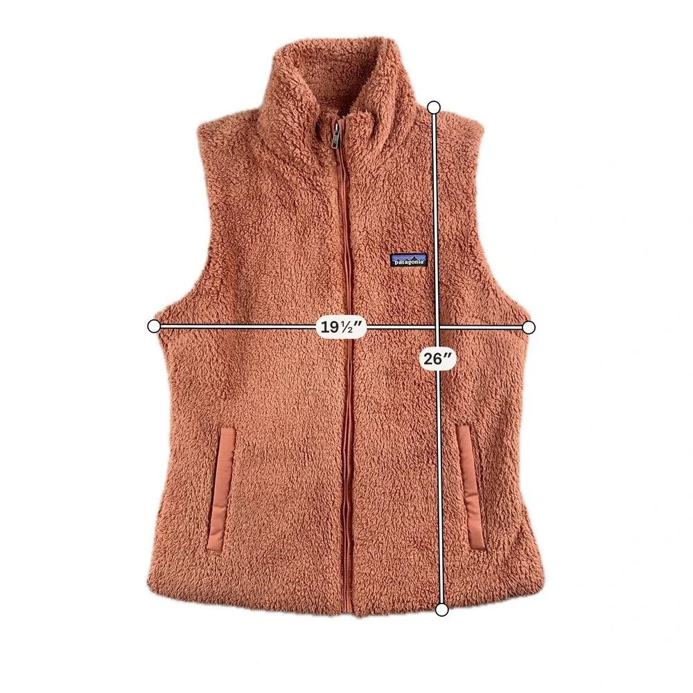 Patagonia Women's Los Gatos‎ Vest Fuzzy Fleece Zip Sleeveless Size Large Jacket